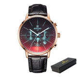 Fashion Color Chronograph Watch with Bright Glass