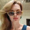 Retro Frame Rectangle Sunglasses