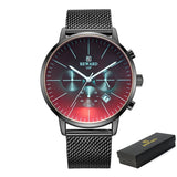 Fashion Color Chronograph Watch with Bright Glass