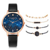 Crystal Rhinestone Bracelet Watch Set