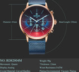 Fashion Color Chronograph Watch with Bright Glass