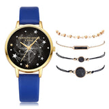 Crystal Rhinestone Bracelet Watch Set