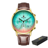 Fashion Color Chronograph Watch with Bright Glass