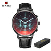 Fashion Color Chronograph Watch with Bright Glass