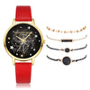 Crystal Rhinestone Bracelet Watch Set