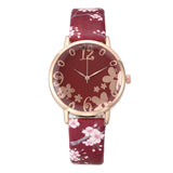 Embossed Flowers Watch