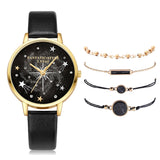 Crystal Rhinestone Bracelet Watch Set