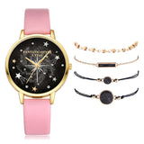 Crystal Rhinestone Bracelet Watch Set