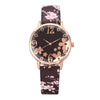 Embossed Flowers Watch