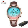 Fashion Color Chronograph Watch with Bright Glass