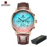 Fashion Color Chronograph Watch with Bright Glass