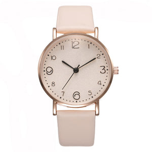 Top Style Fashion Women's Classic Watch with Leather band