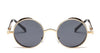 Metal Round Steampunk Sunglasses