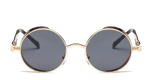 Metal Round Steampunk Sunglasses