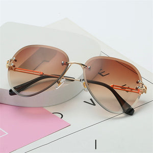 Gradient Rimless Sunglasses